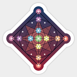 Chakra Flower Sticker